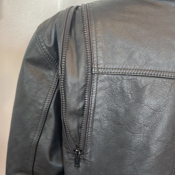 Vintage aviator leather jacket bomber motorcycle brown women’s size 36 - Picture 10 of 16